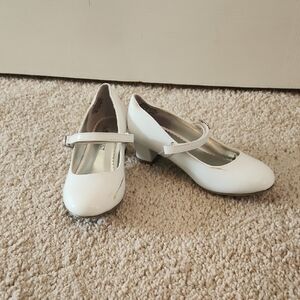 Nine West White Kids Mary Jane Dress Shoes
